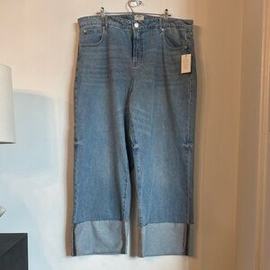 NWT Eloquii Blue Straight Leg Jeans